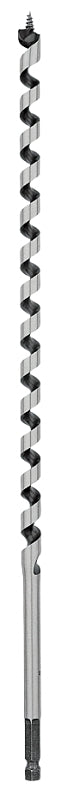 Irwin WeldTec 3043007 Auger Drill Bit, 5/8 in Dia, 17 in OAL, Twist Flute, 1-Flute, 7/16 in Dia Shank