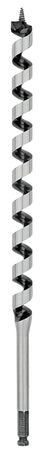 Irwin WeldTec 3043011 Auger Drill Bit, 7/8 in Dia, 17 in OAL, Twist Flute, 1-Flute, 7/16 in Dia Shank