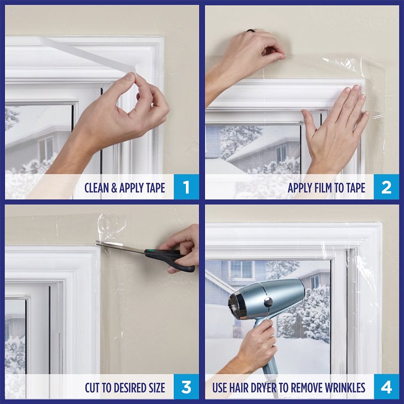 M-D 04200 Window Insulation Kit, 62 in W, Clear