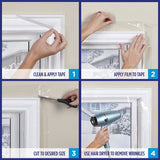 M-D 04200 Window Insulation Kit, 62 in W, Clear