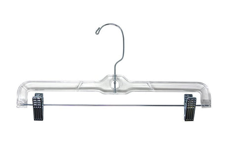 Merrick C71210-S12 Skirt and Slack Hanger, Clear, Pack of 12