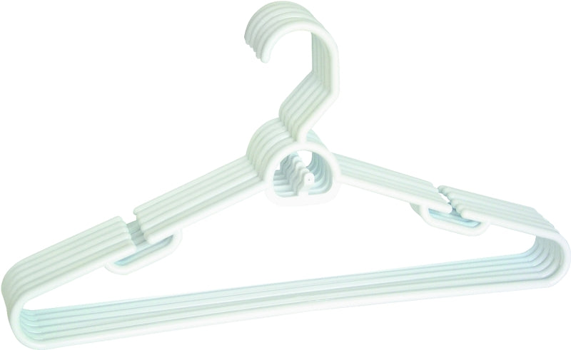 Merrick C9060A-A12 Series Tubular Hanger, Hunter/Navy Blue/White, 1-3/4 in OAW, 8-1/2 in OAH, Plastic, Pack of 12