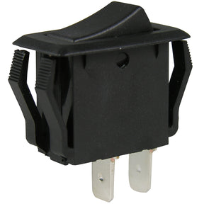 Gardner Bender GSW Series GSW-41 Rocker Switch, 8/16 A, 125/250 V, SPST, 0.55 x 1.12 in Panel Cutout, Black