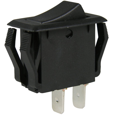 Gardner Bender GSW Series GSW-41 Rocker Switch, 8/16 A, 125/250 V, SPST, 0.55 x 1.12 in Panel Cutout, Black
