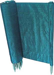 Mutual Industries 14987-0-36 Silt Fence, Black, 100 ft L, 36 in W, 1-1/2 x 1-1/2 in Mesh, Fabric