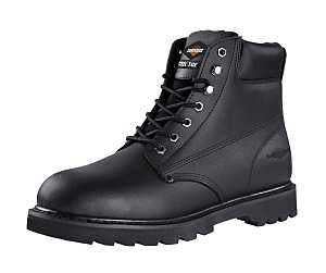 Diamondback 655SS-8 Work Boots, 8, Medium W, Black, Leather, Lace-Up, With Lining