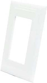 US Hardware E-122C Wallplate, Plastic, White