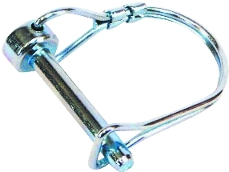 US Hardware RV-525C Pin Coupler Lock, Steel, Silver, Silver Zinc