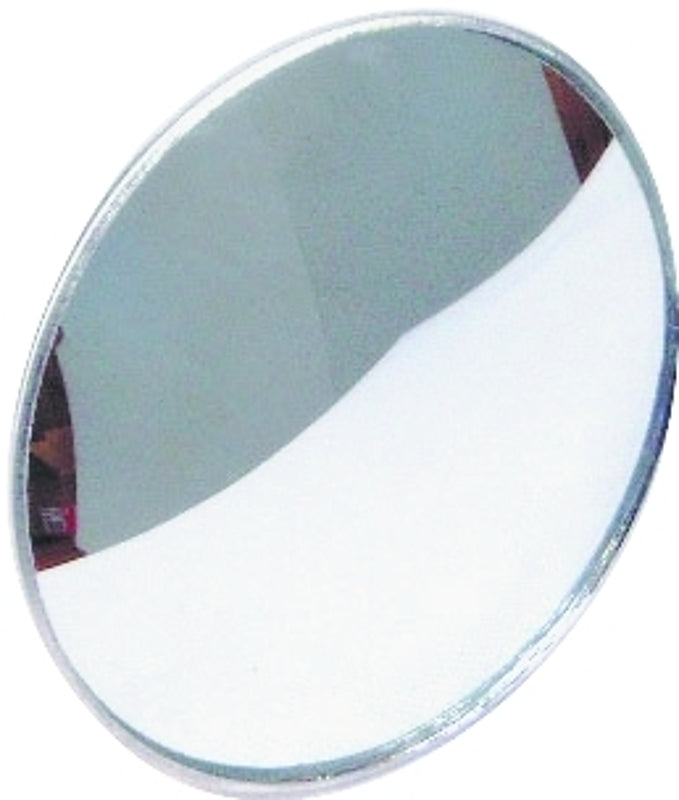US Hardware RV-609C Convex Driving Mirror, 2 in Dia, Round, Metal Frame