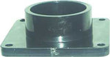 US Hardware RV-727C Spigot with Flange, 1-1/2 in ID, Slip-Joint x Male, ABS, Black
