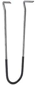 B & K G10-050HC Pipe Hook, 1/2 in Opening, Steel, 6 in L, 5/PK