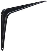 National Hardware 211BC Series N218-941 Shelf Bracket, 100 lb, 8 in L, Steel, Black