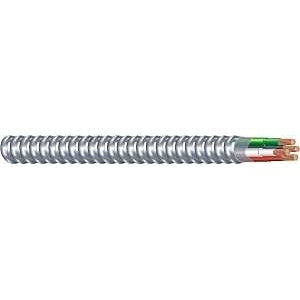 Southwire Armorlite 68583421 Armored Cable, 12 AWG Cable, 3 -Conductor, Copper Conductor, THHN/THWN Insulation