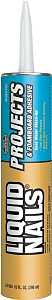 Liquid Nails LN-604 Project and Foamboard Adhesive, Off-White, 10 oz Cartridge, Pack of 24