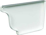 Amerimax 27006 Gutter Right End Cap, 5 in L, Aluminum, White, For: 5 in K-Style Gutter System