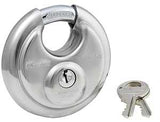 Master Lock 40D Padlock, Keyed Different Key, Shrouded Shackle, 3/8 in Dia Shackle, Steel Shackle, Stainless Steel Body