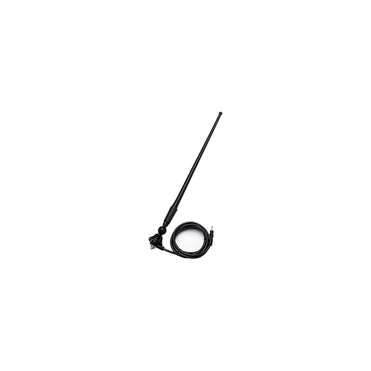 Seaworthy SEAURB3S Black 16" Flex Rubber Marine Stereo Antenna - Includes 180 Degree Swivel Base &amp; 54" Cable