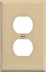 WALL PLATE MID-SIZ 1GANG IVORY, Pack of 25