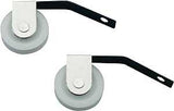 Prime-Line B 609 Roller Assembly, 1 in Dia Roller, 1/4 in W Roller, Nylon/Steel, White, 2-Roller