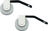 Prime-Line B 609 Roller Assembly, 1 in Dia Roller, 1/4 in W Roller, Nylon/Steel, White, 2-Roller