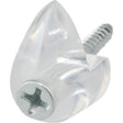 OOK 53203 Mirror Clip Set, 1/4 in L Dimensions, 20 lb, Plastic, Clear, Wall, 4/PK, Pack of 12