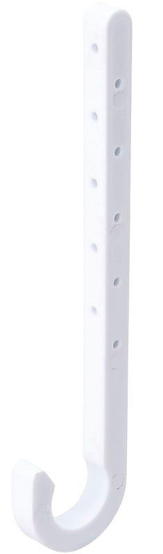 B & K P01-125HC Baby J-Hook, 1-1/4 in Opening, ABS, Pack of 20