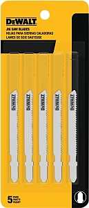 DEWALT DW3776-5 Jig Saw Blade, 0.3 in W, 24 TPI