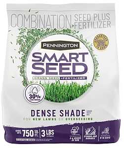 Pennington Smart Seed 100543702 Grass and Fertilizer Mix, 3 lb Bag