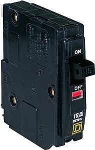 Square D QO QO130CP Circuit Breaker, Mini, 30 A, 1 -Pole, 120/240 VAC, 48 VDC, Fixed Trip, Plug Mounting