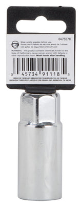 Vulcan MT6511968 Drive Socket, 13/16 in Socket, 1/2 in Drive, 6-Point, Chrome Vanadium Steel, Chrome