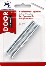 Prime-Line E 2459 Replacement Spindle, Steel, Zinc, For: Antique-Style Doors Knob Systems and Square Drive Systems