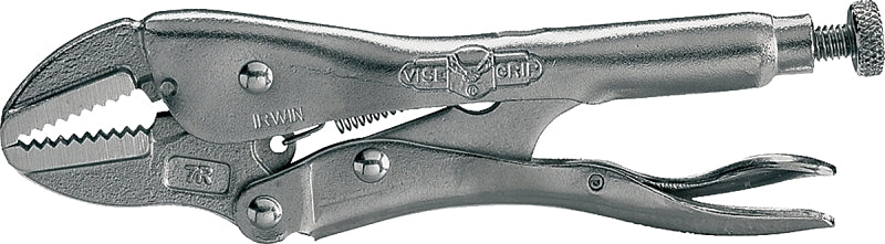 Irwin Original 302L3 Locking Pliers, 7 in OAL, 1-5/16 in Jaw Opening, Plain Grip Handle, 3/8 in W Jaw, 1-3/16 in L Jaw