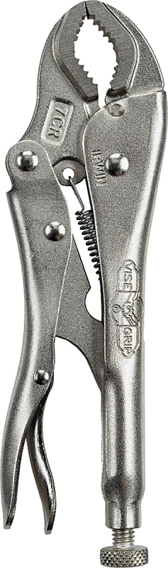 Irwin Original Series 4935578 Locking Plier, 7 in OAL, 1-1/2 in Jaw Opening, Plain-Grip Handle, 3/8 in W Jaw