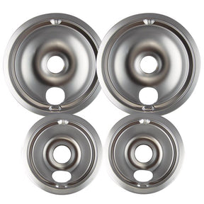 Range Kleen Chrome Drip Bowls 8 in. W X 8 in. L