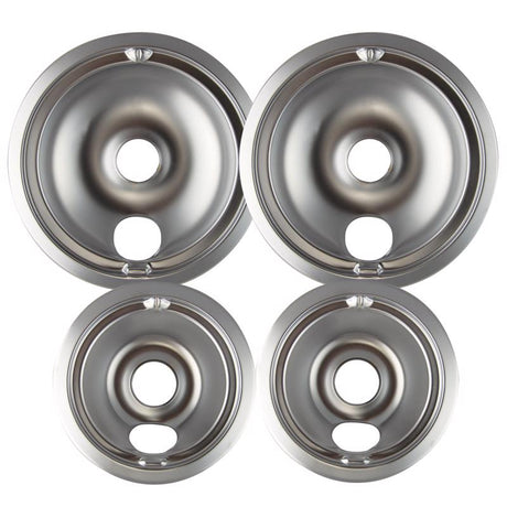 Range Kleen Chrome Drip Bowls 8 in. W X 8 in. L