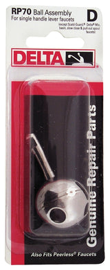 Delta RP70 Ball Assembly, Round Stem, Stainless Steel, For: Delta Faucets