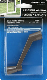 Prime-Line H 3686 Crank Handle, 3 in Projection, Zinc, Bronze