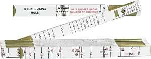 Crescent Lufkin Red End Series T636N Rule, 1/16 in Graduation, White, Wood