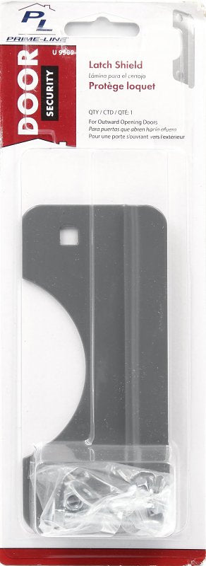 Defender Security U 9509 Latch Shield, 6 in L, 2-5/8 in W, Steel