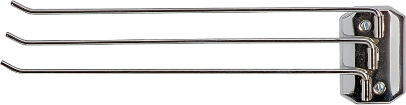 Decko 38190 Towel Rack, 13-1/2 in L Rod, Steel, Chrome-Plated, Surface Mounting