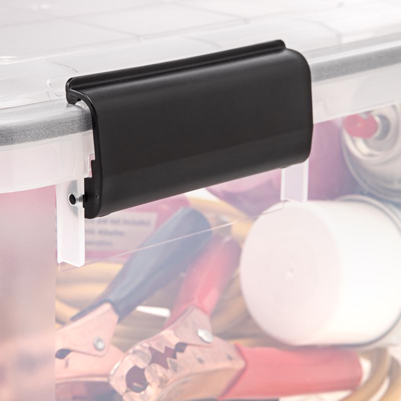 IRIS WEATHERPRO 19 qt Clear Storage Tote 7.88 in. H X 11.75 in. W X 17.5 in. D Stackable, Pack of 6