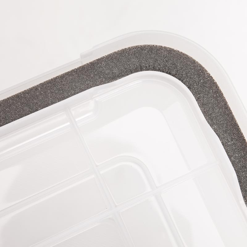 IRIS WEATHERPRO 19 qt Clear Storage Tote 7.88 in. H X 11.75 in. W X 17.5 in. D Stackable, Pack of 6