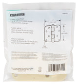 ProSource 20348US4 Door Hinge, Steel, Satin Brass, Loose Pin, 180 deg Range of Motion, Screw Mounting