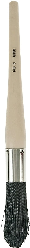 Linzer 6350 Washing Brush, 2-3/4 in L Trim, Synthetic Bristle, Black Bristle, 2-3/4 in OAL, Natural Handle