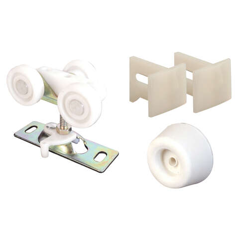 Prime-Line Mill White Steel Hardware Kit 1 pk