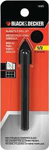 Black+Decker 16905 Drill Bit, 1/2 in Dia, 3-7/8 in OAL, 1/2 in Dia Shank