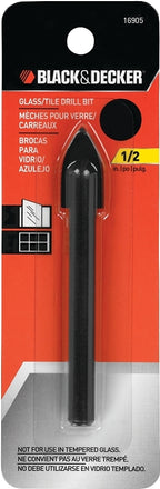 Black+Decker 16905 Drill Bit, 1/2 in Dia, 3-7/8 in OAL, 1/2 in Dia Shank