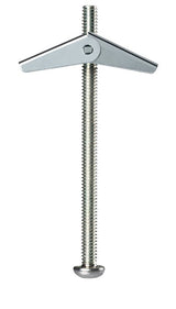 Cobra Anchors 081Y Spring Toggle Bolt, 2 in L, Steel, 68 lb, 4/PK