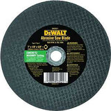 DEWALT HIGH PERFORMANCE Series DW3521 Abrasive Saw Blade, 7 in Dia, 5/8 in Arbor, Aluminum Oxide Cutting Edge, Pack of 25