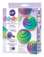 Wilton Color Swirl Purple/White Plastic Decorating Set, Pack of 3